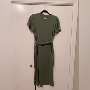 Olive Green Midi Dress